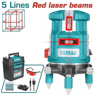 TOTAL ΑΛΦΑΔΙ LASER ΑΥΤΟ-ΟΡΙΖΟΝΤΙΟΥΜΕΝΟ 0-20m ΚΟΚΚΙΝΕΣ ΑΚΤΙΝΕΣ TLL306505